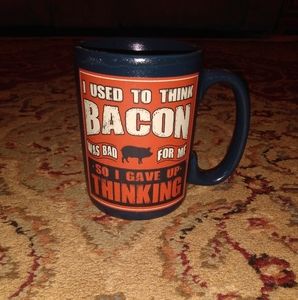 Cracker Barrel Bacon Blue Orange Coffee mug